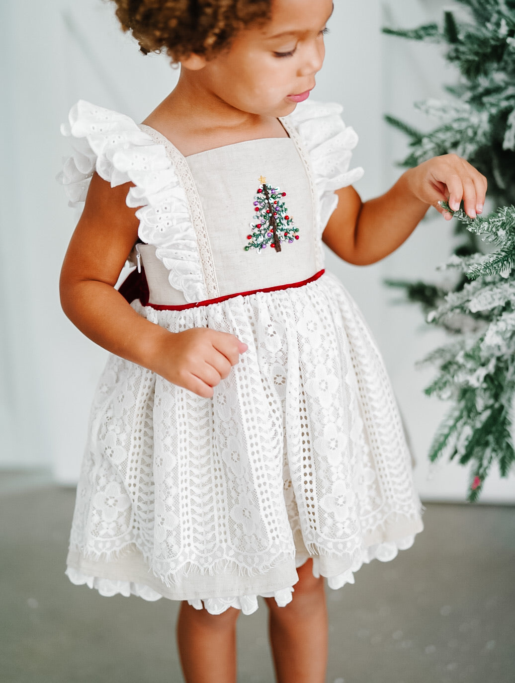 *PREORDER* Vintage Tree Dress and Bloomer Set