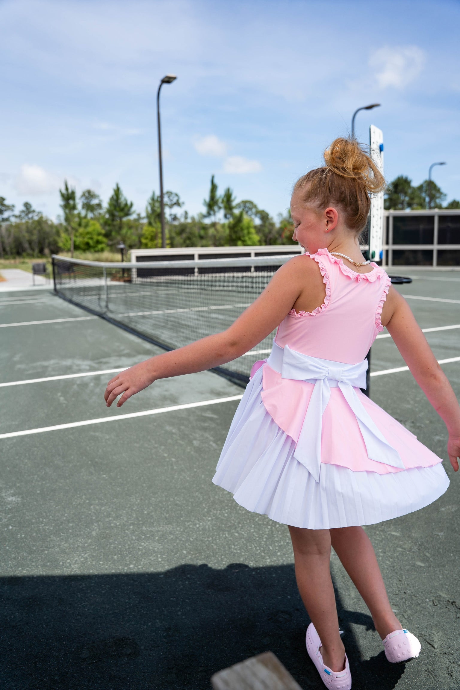 girls pink athletic dress Athletic Dress