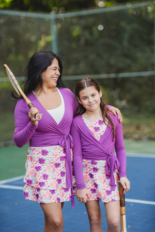 Girls' Wrap Top ~ Wildberry