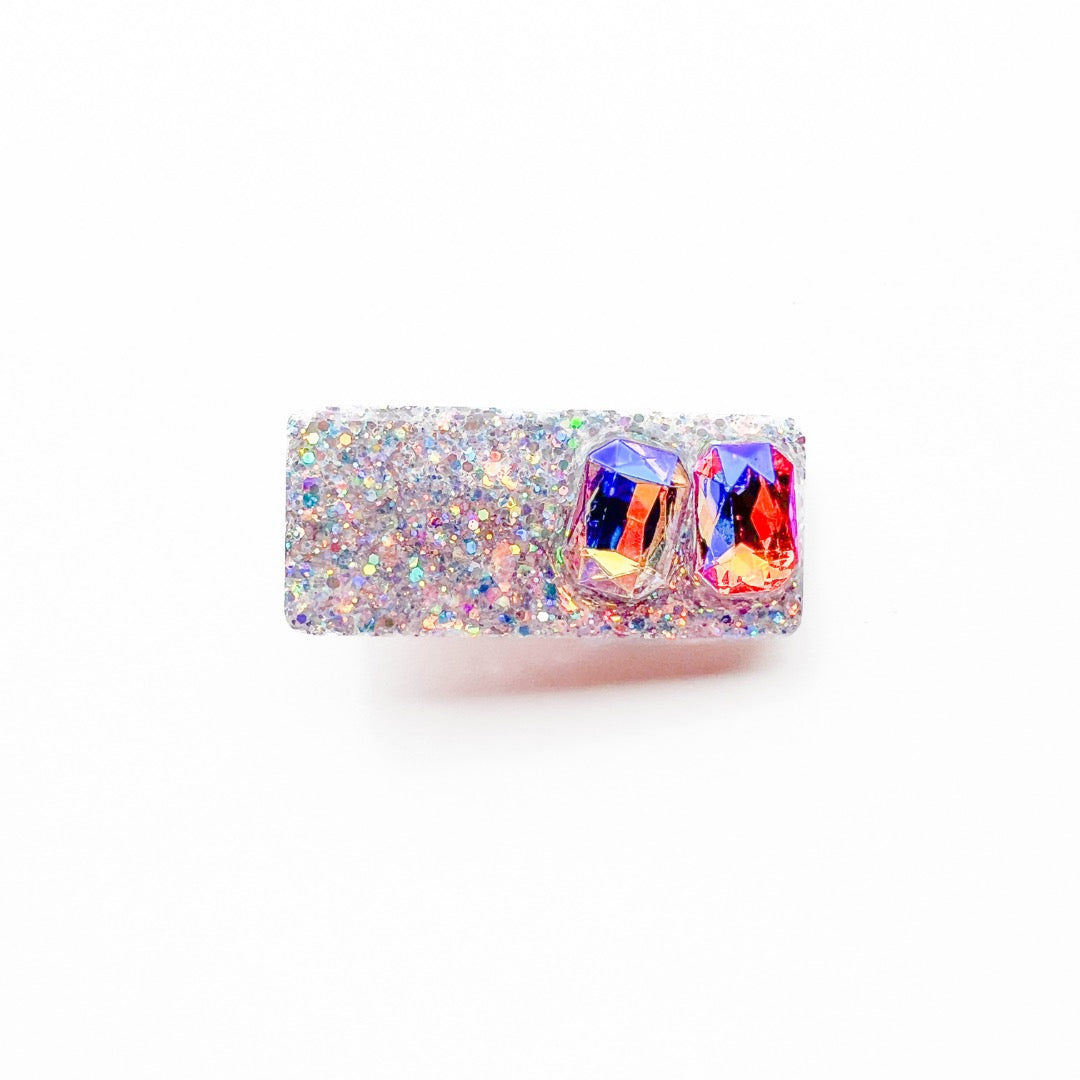 Gemstone Glitter Hair Clip