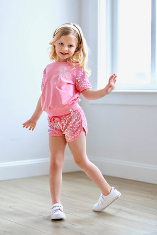 Sparkle Sport Set ~ Pink Bow