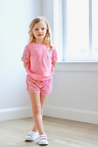 Sparkle Sport Set ~ Pink Bow