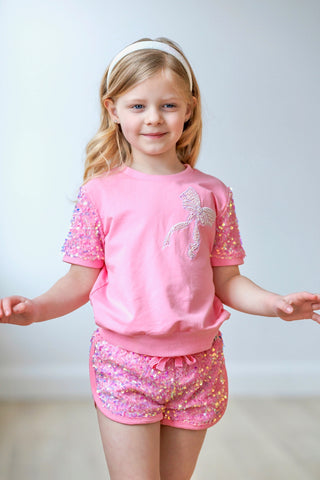 Sparkle Sport Set ~ Pink Bow