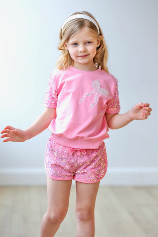 Sparkle Sport Set ~ Pink Bow