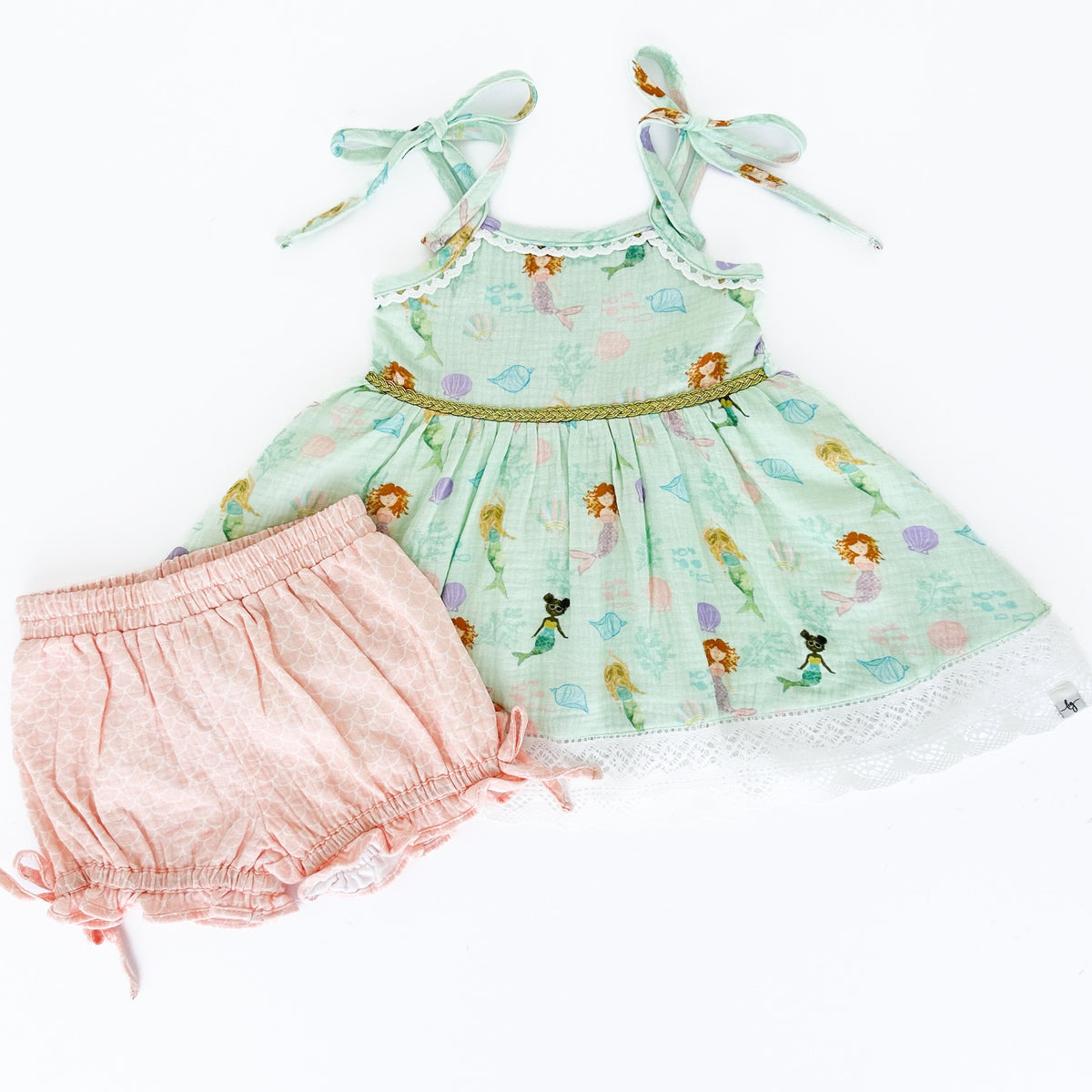 Enchanted Mermaid Gauze Tunic Set