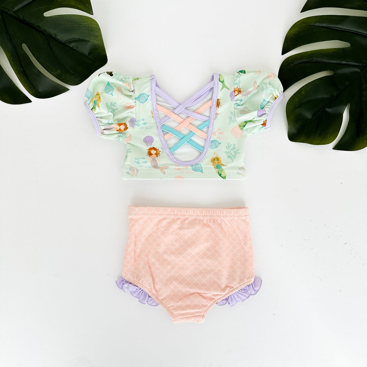 Enchanted Mermaid Puff Sleeve Bikini