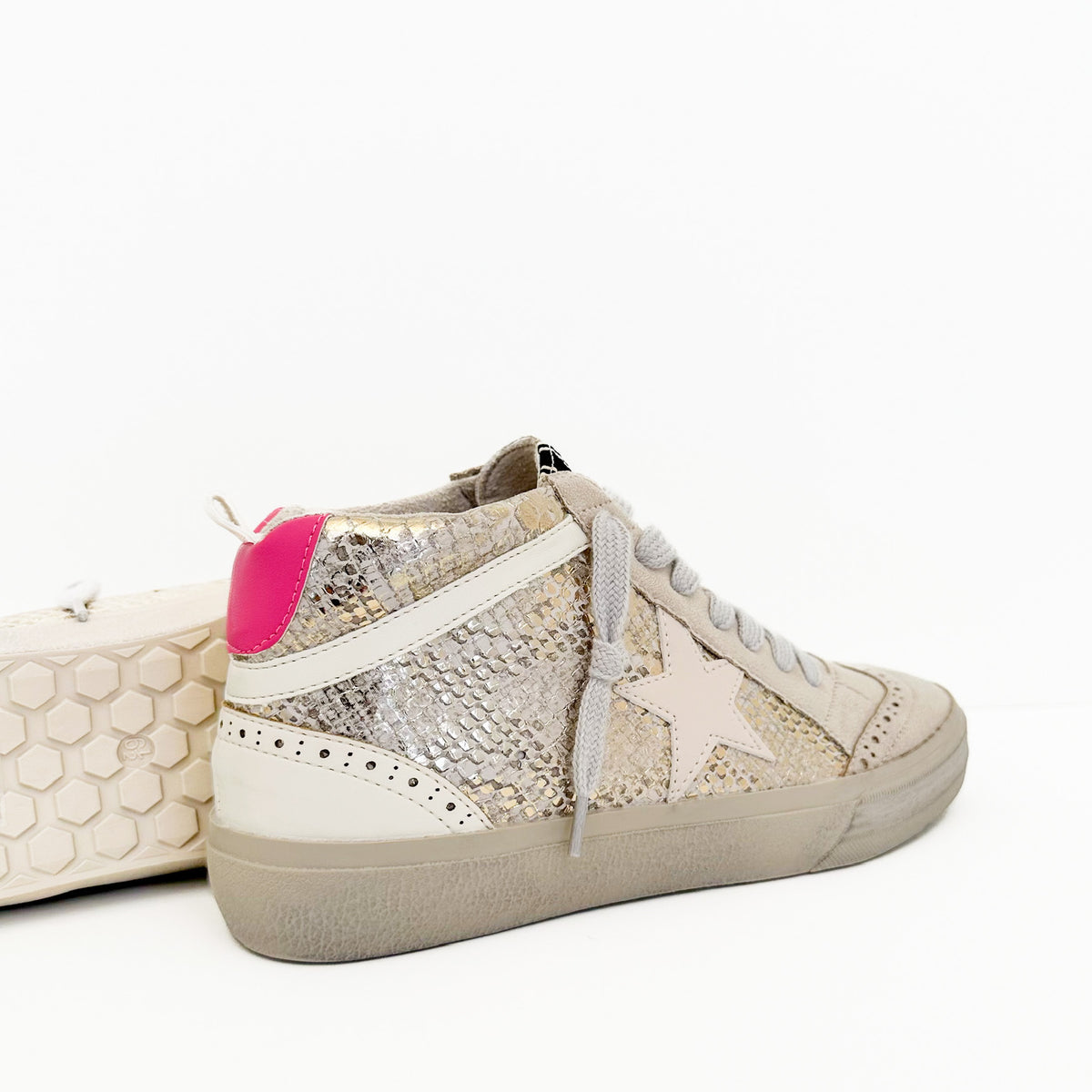 Paulina Gold Snake Sneakers- Mommy &amp; Me