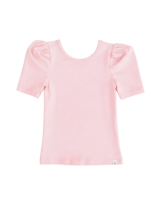 Camellia Pink Puff Sleeve Layering Shirt