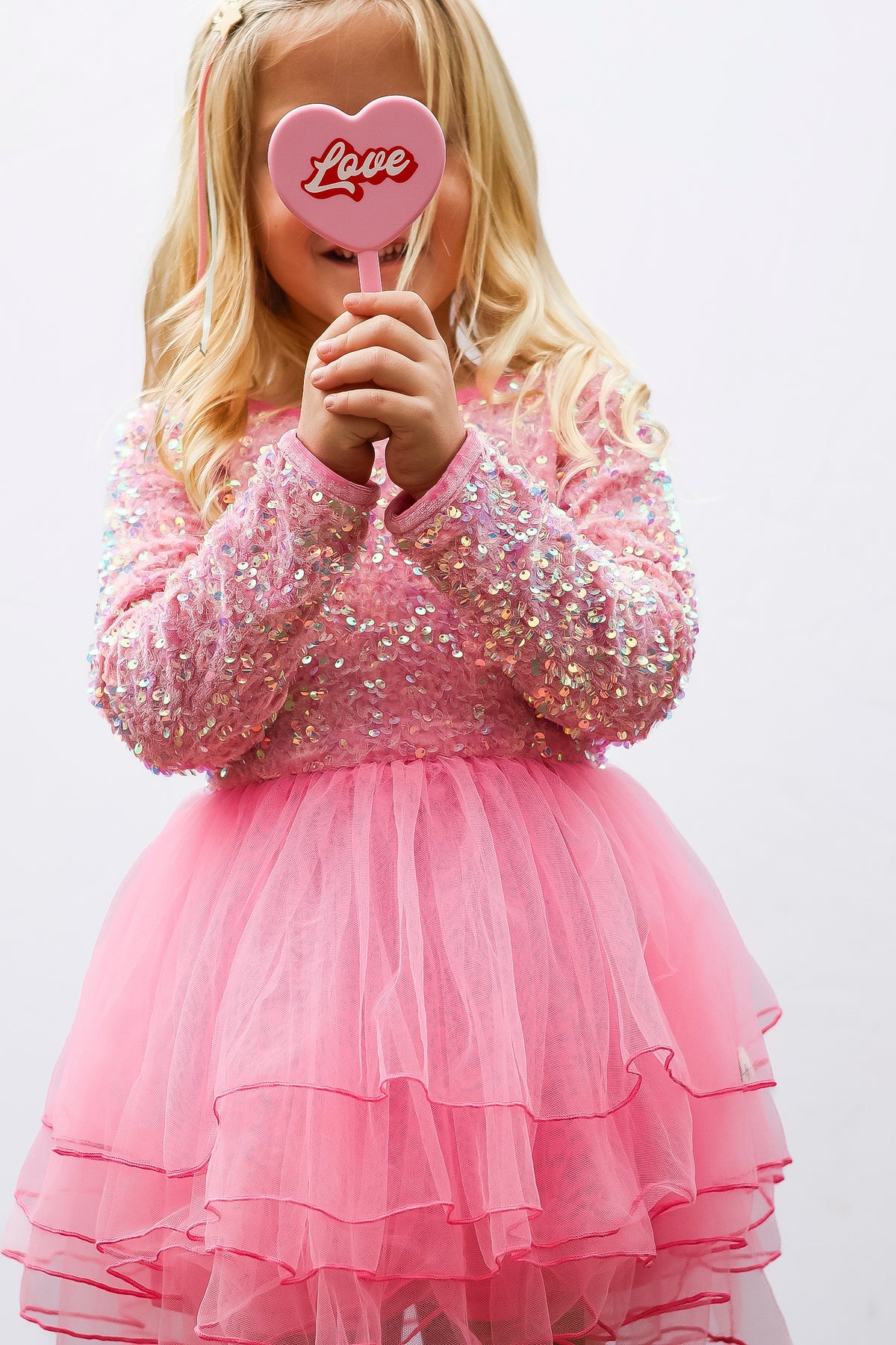 Sparkle in Pink Dress and Bloomer Set