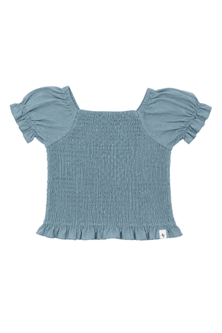 Morning Fog Smocked Top