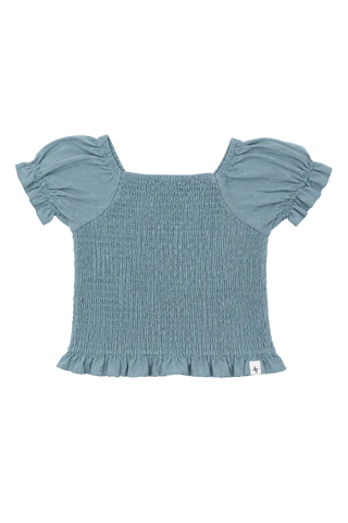 Morning Fog Smocked Top