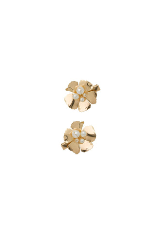 Hibiscus Clip Set- Gold