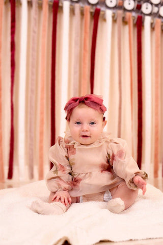 Primrose Bow Wrap - Pink Salmon