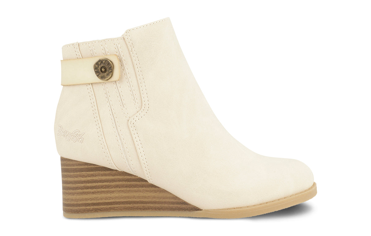 Pastel Wedge Boot - Bone