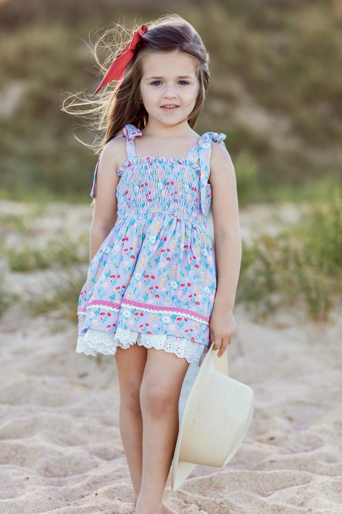 Poppy Smocked Tunic Set