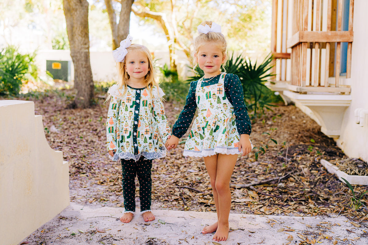 Joy to the World Skirted Romper