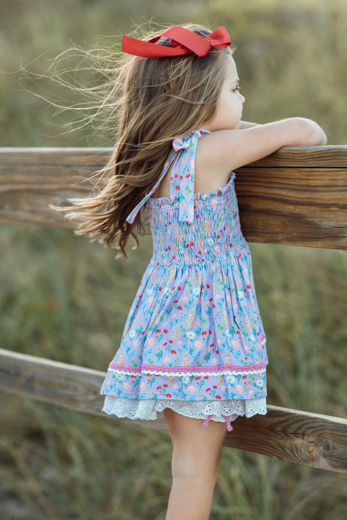 Poppy Smocked Tunic Set