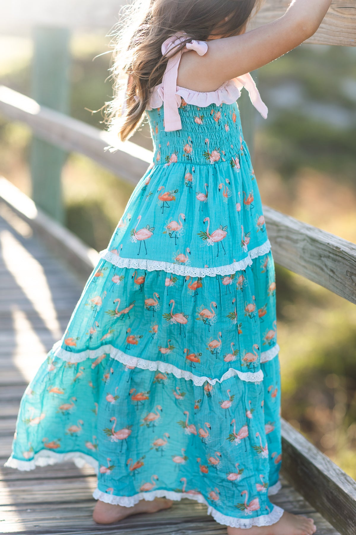 Fanciful Flamingo Maxi Dress