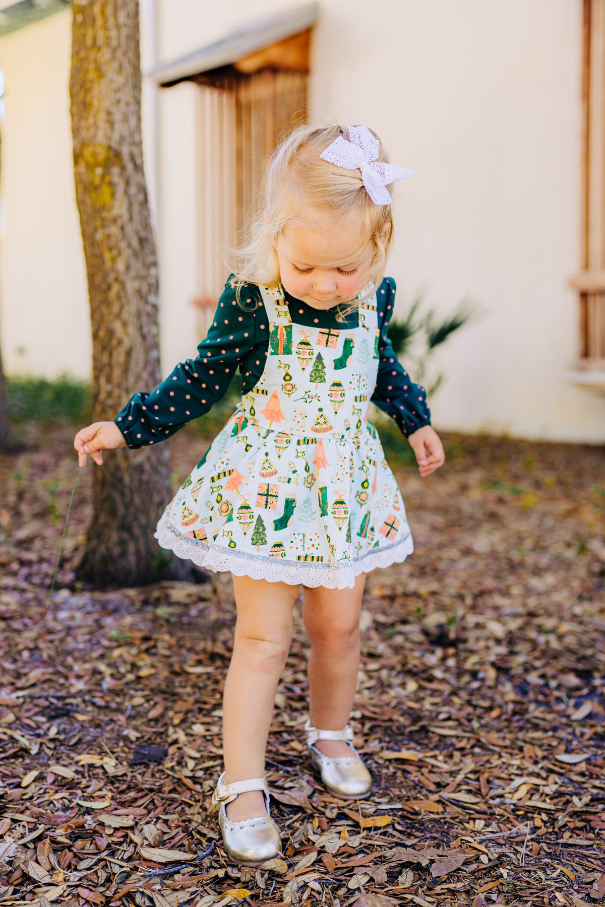 Joy to the World Skirted Romper
