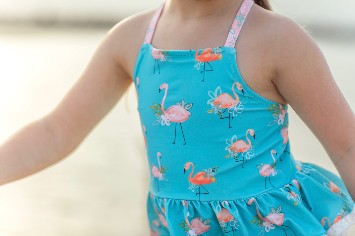 Fanciful Flamingo Tankini