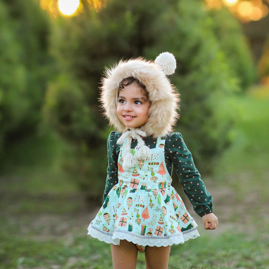 Joy to the World Skirted Romper