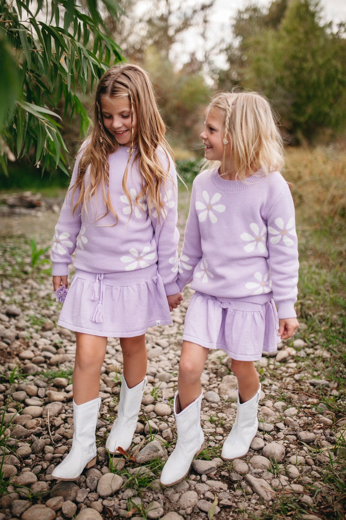Purple Sweater Skort
