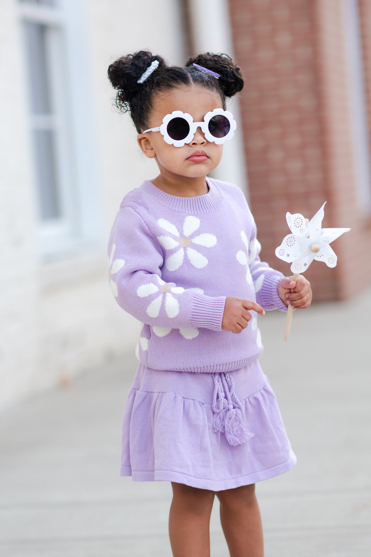 Purple Sweater Skort