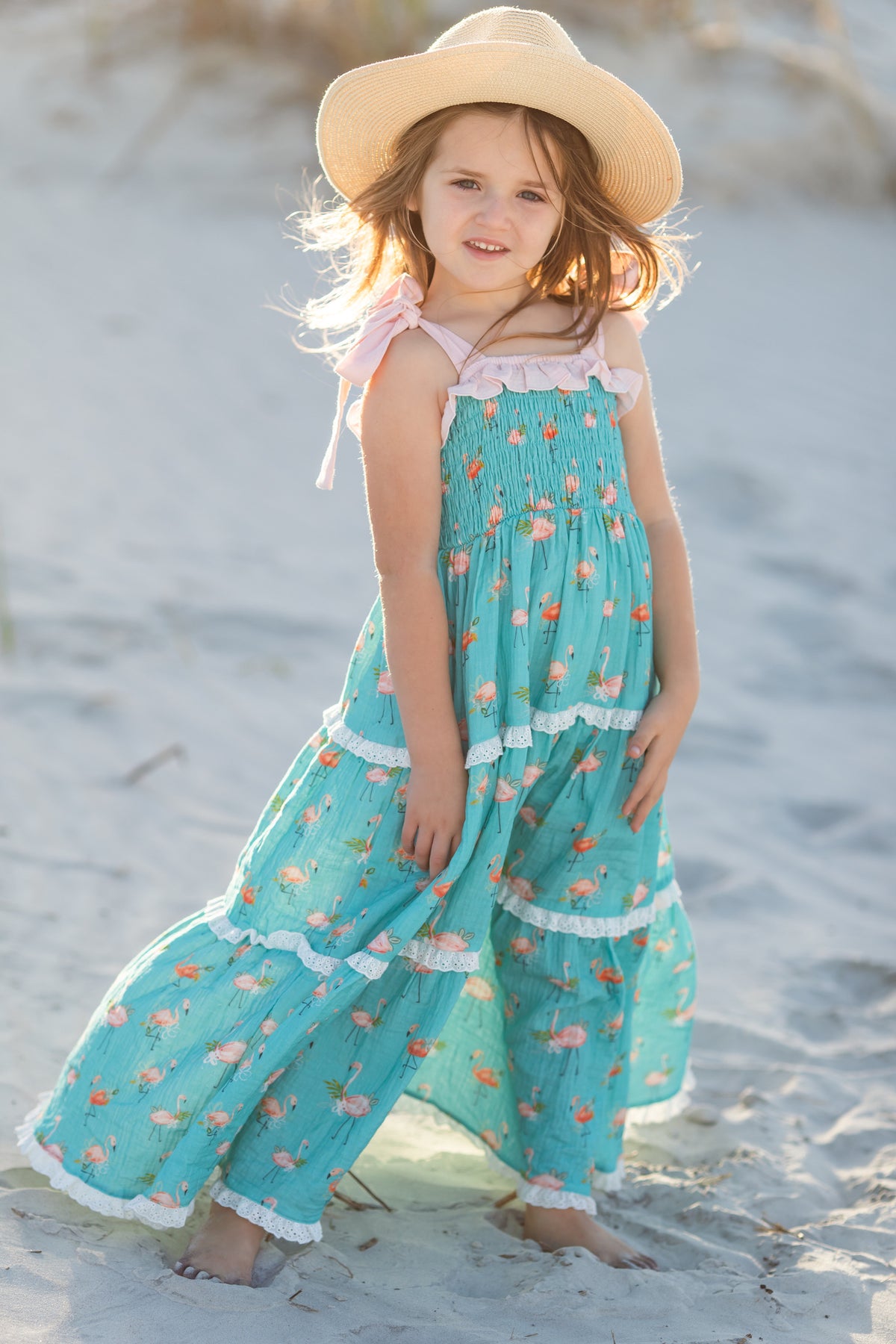 Fanciful Flamingo Maxi Dress