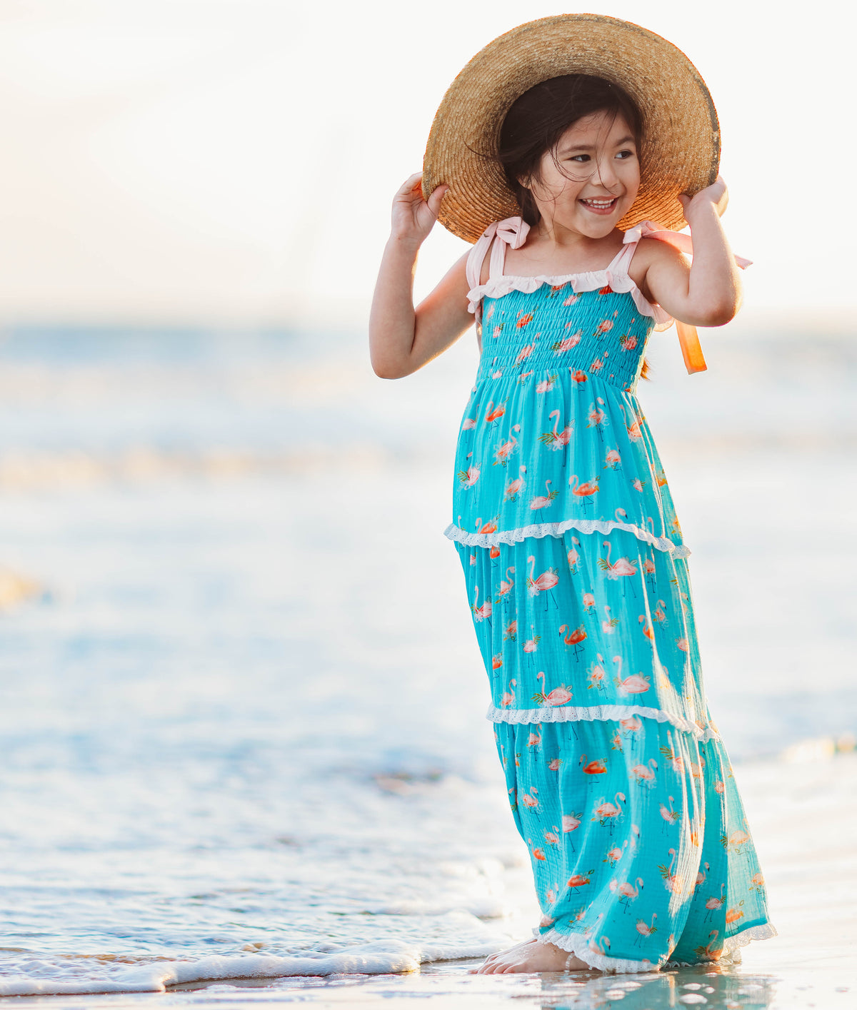 Fanciful Flamingo Maxi Dress