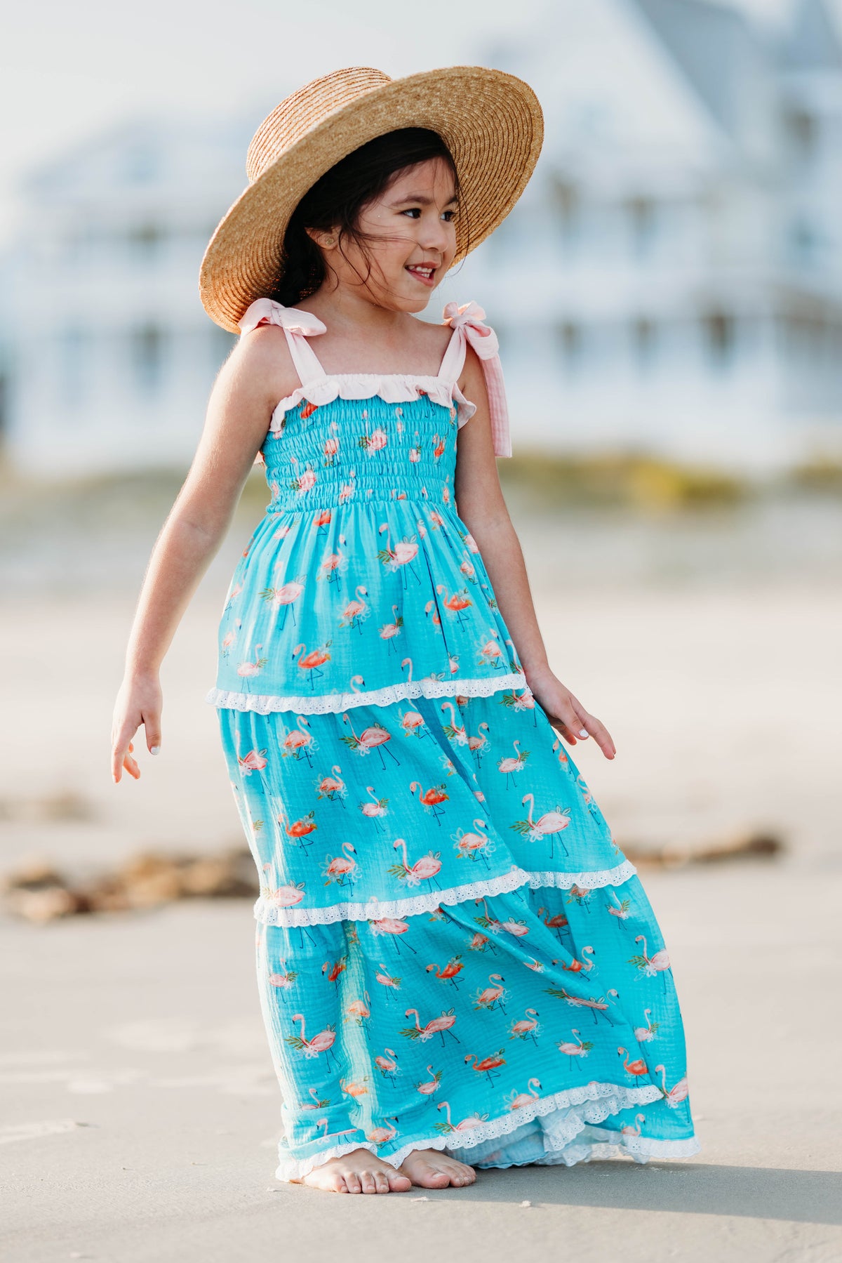 Fanciful Flamingo Maxi Dress