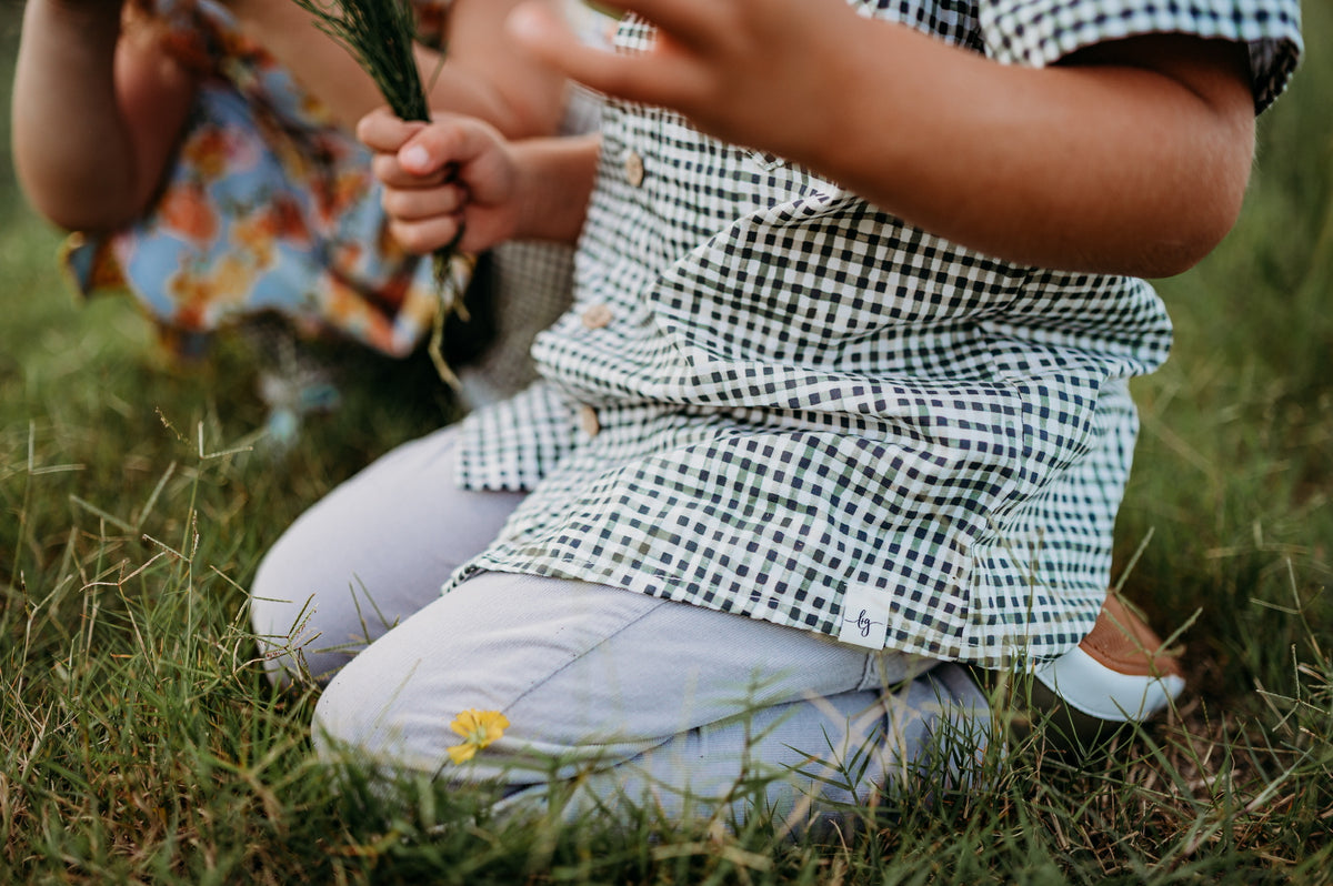 Gingham Boy Shirt