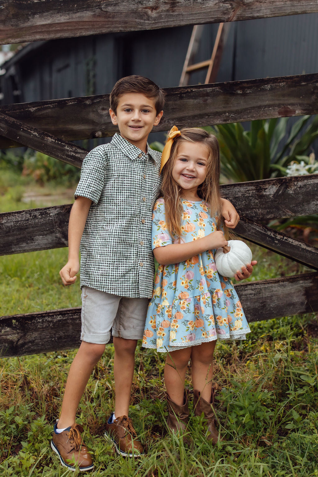 Gingham Boy Shirt
