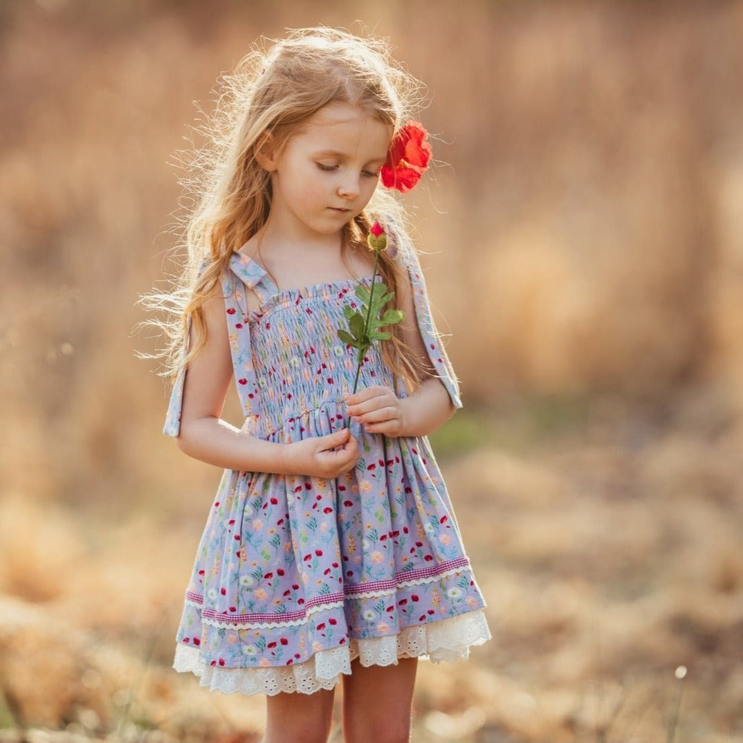 Poppy Smocked Tunic Set