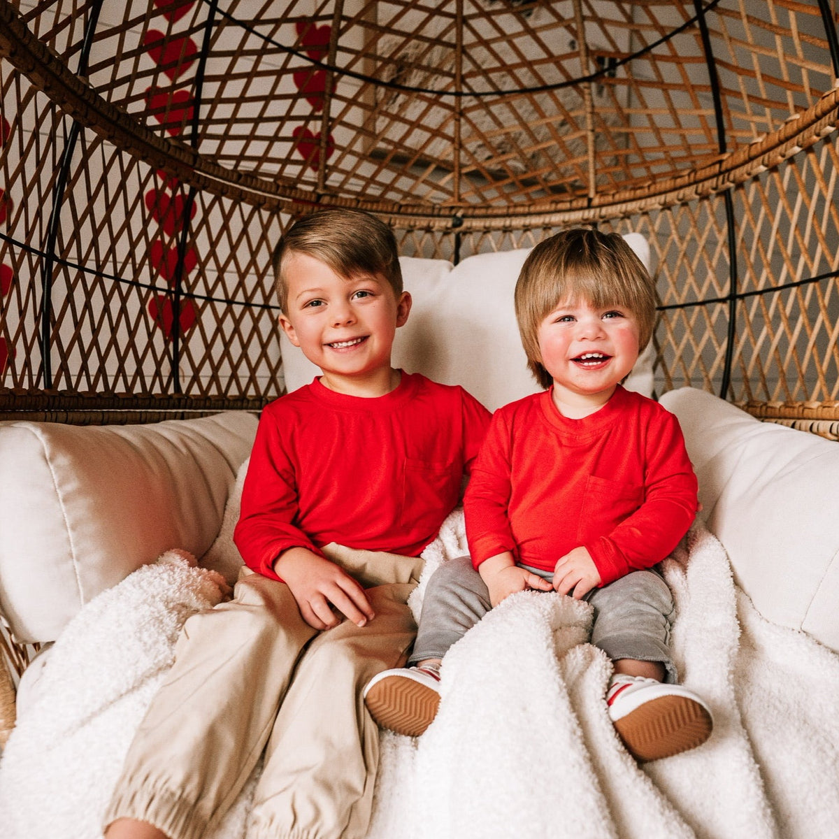 Red Boys Bamboo Shirt