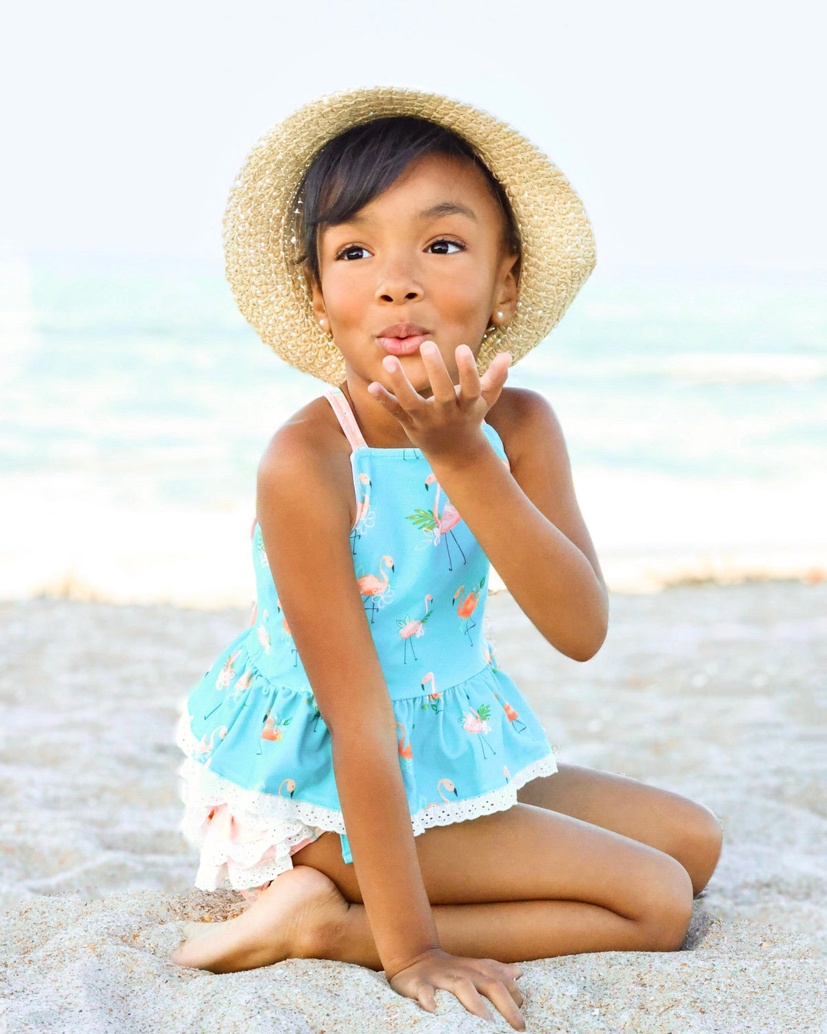 Fanciful Flamingo Tankini