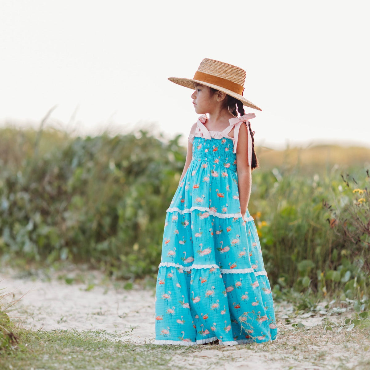 Fanciful Flamingo Maxi Dress