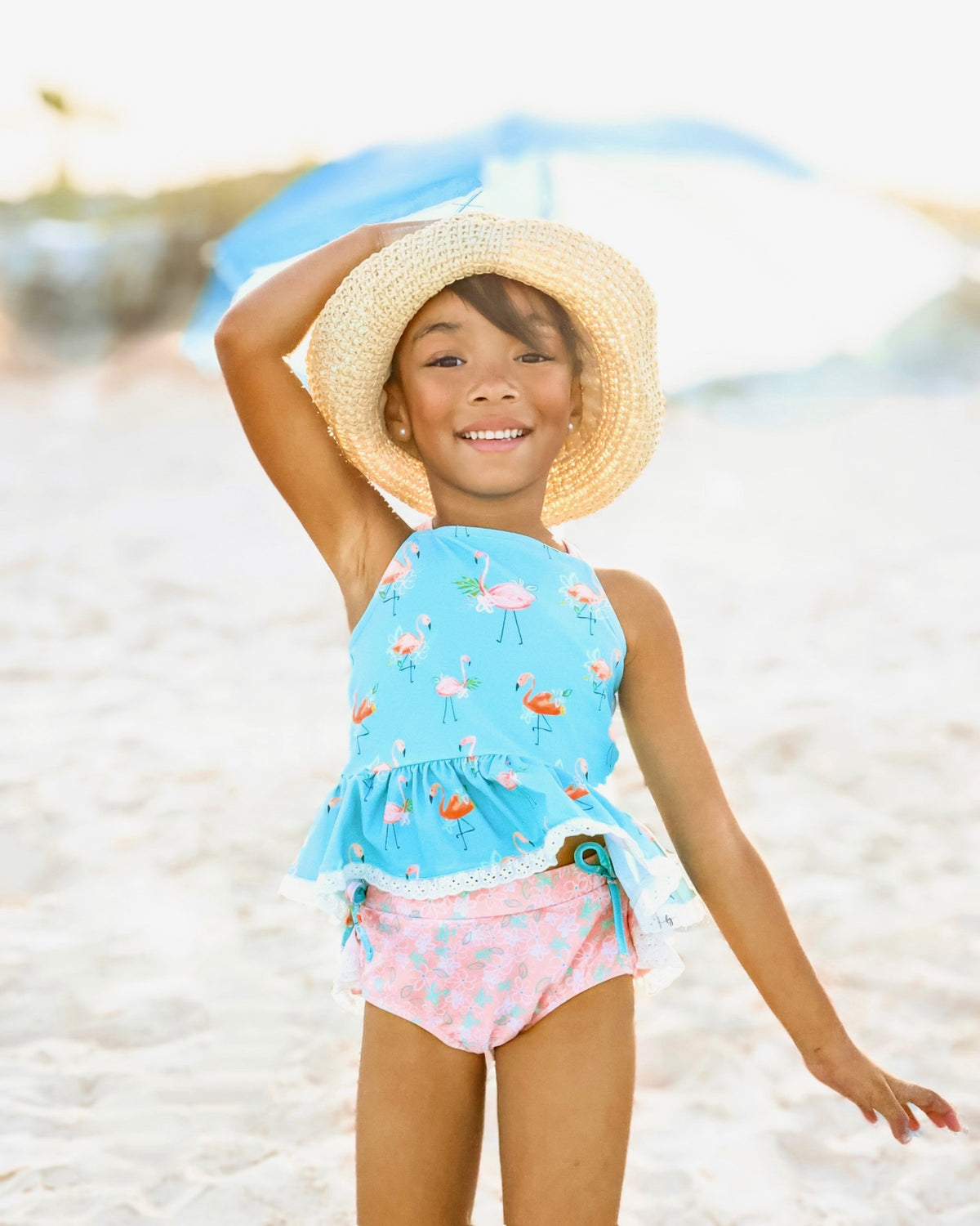 Fanciful Flamingo Tankini