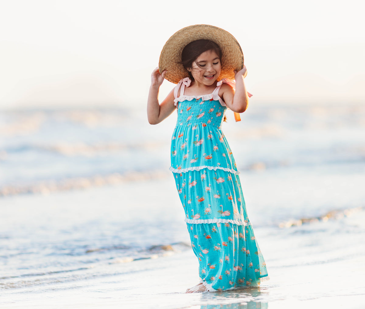 Fanciful Flamingo Maxi Dress