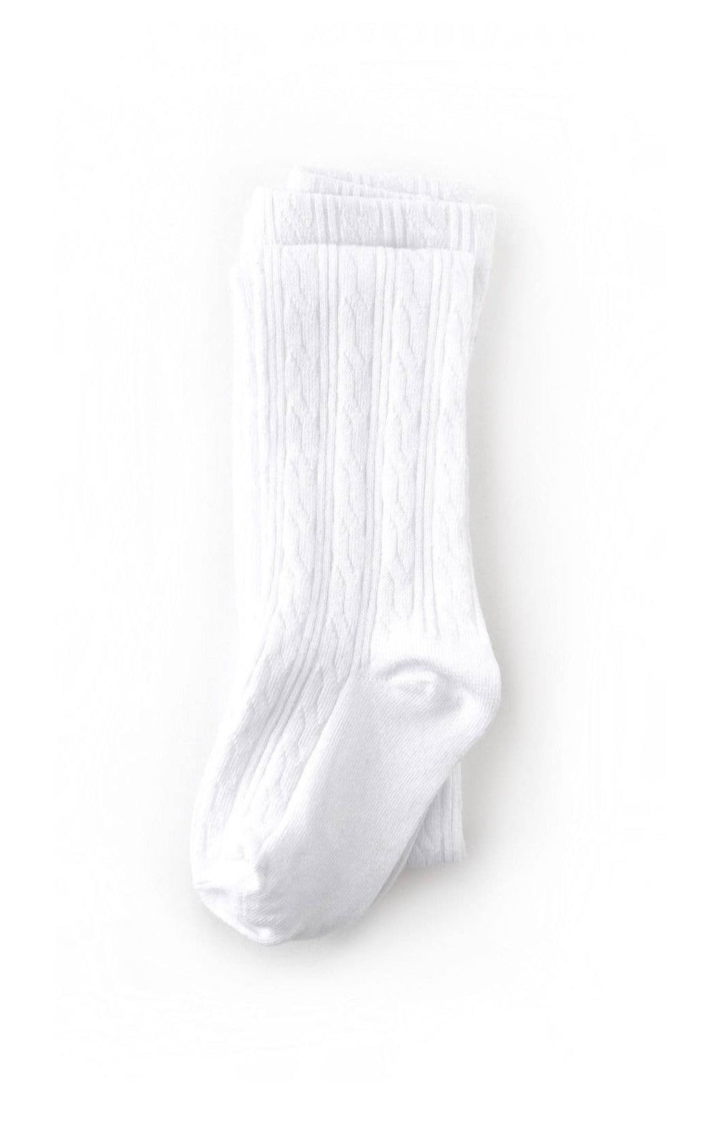 White Cable Knit Tights