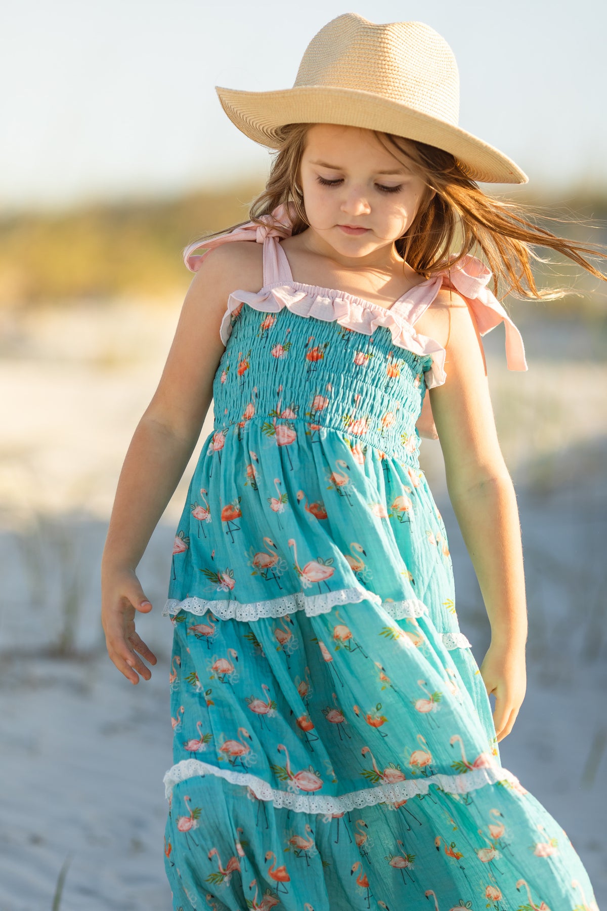 Fanciful Flamingo Maxi Dress