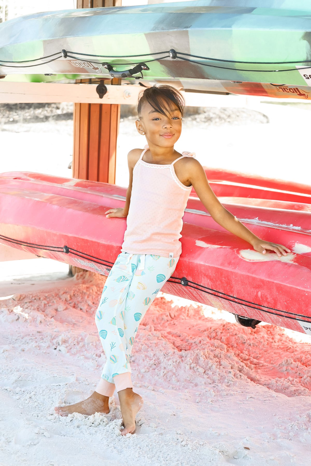 Summer Shells Pointelle and Bamboo Tank Set