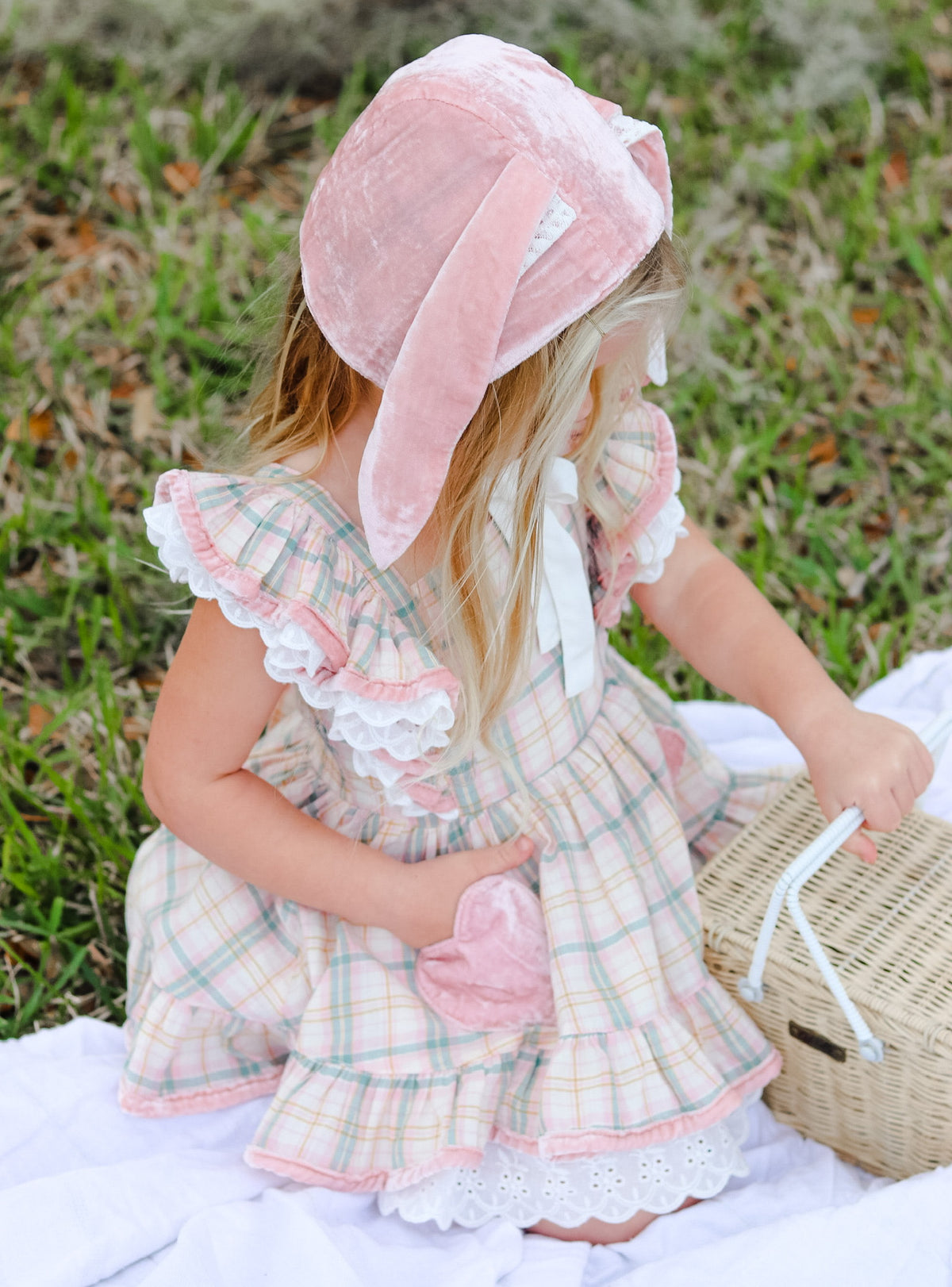 Spring Plaid Bonnet