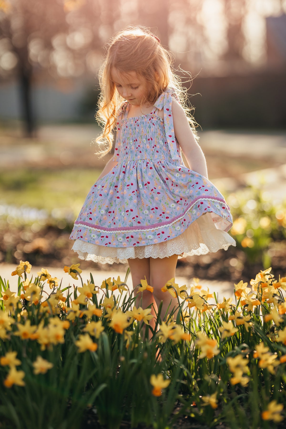 Poppy Smocked Tunic Set
