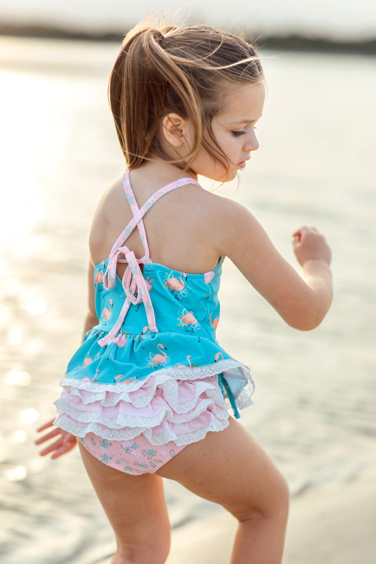 Fanciful Flamingo Tankini