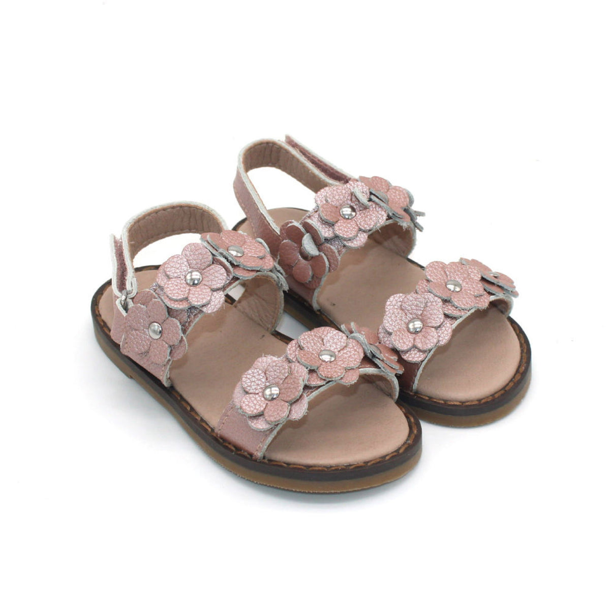 Flower Sandals- Rose Gold