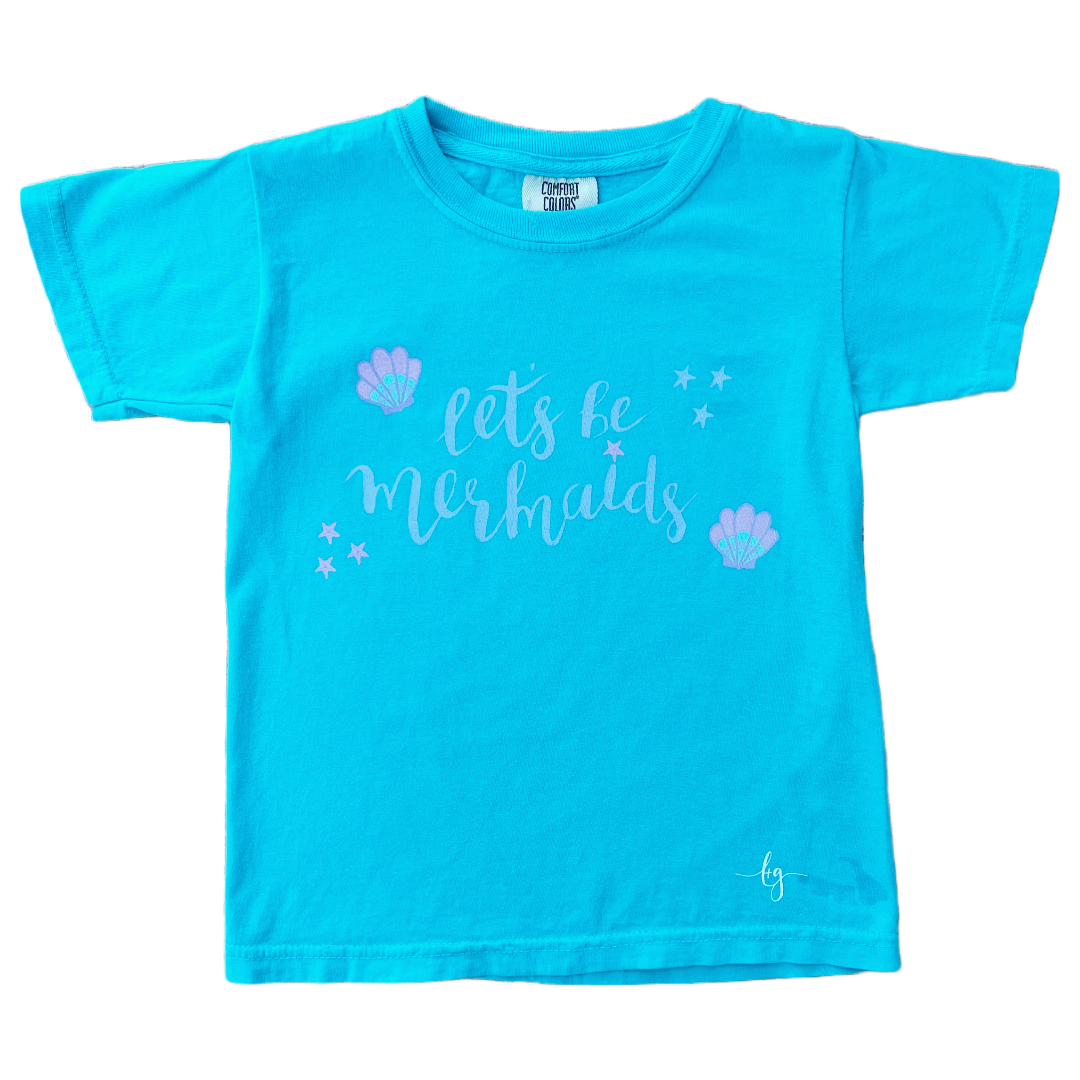 Let&#39;s be Mermaids T-Shirt Lagoon Blue