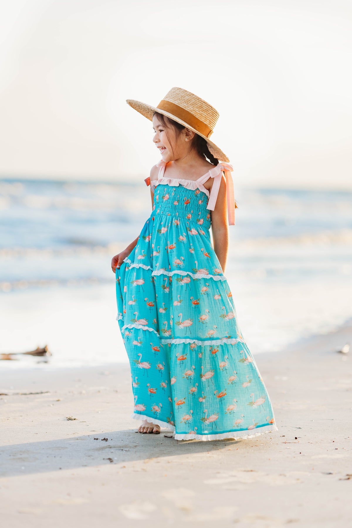 Fanciful Flamingo Maxi Dress