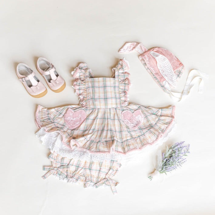 Spring Plaid Bonnet