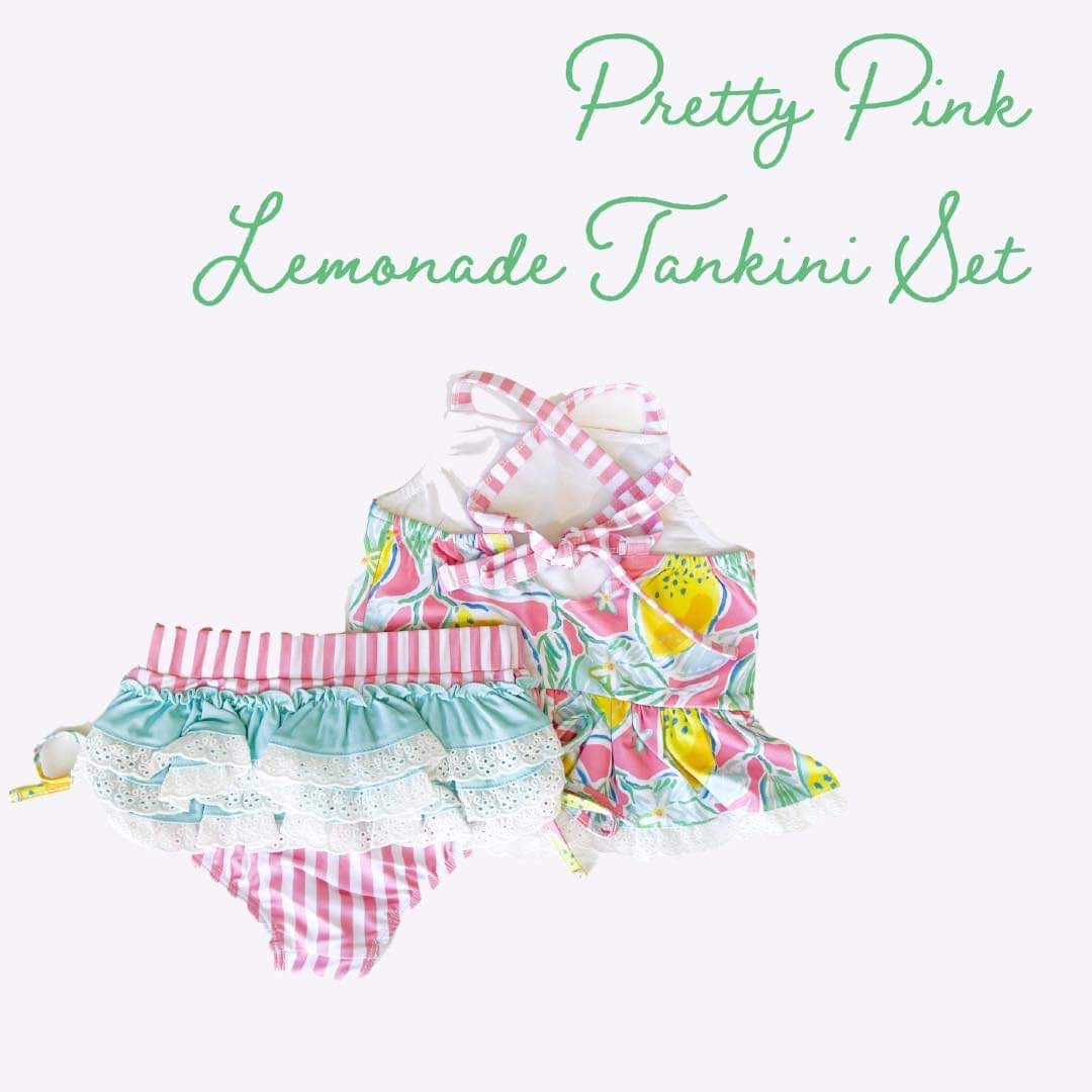 Pretty Pink Lemonade Tankini Set