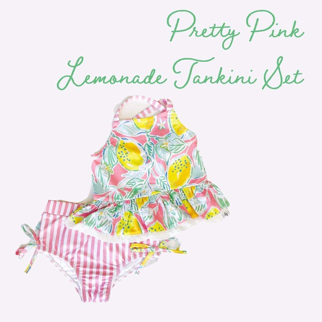 Pretty Pink Lemonade Tankini Set